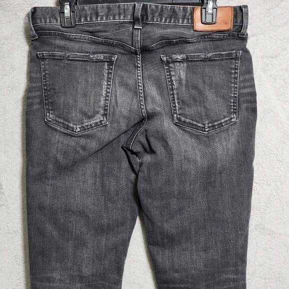 Moussy Vintage Jeans Womens 29 Gray Skinny Distressed Frayed Hem Made in Japan - Picture 5 of 16